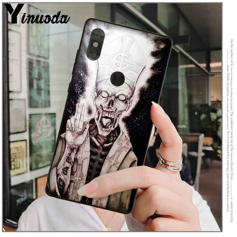 Yinuoda Ghost HIM TPU черный чехол для телефона Xiaomi mi 6 Note3 8 8SE Red mi 5 5Plus Note4 4X Note5 мобильные телефоны - Цвет: A10