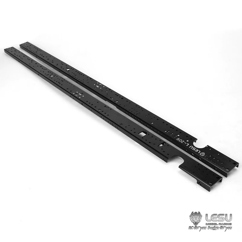 Metal Chassis Rail Set for LESU A0009 6*6 Three-Way 1/14 RC Hydraulic Dumper Truck Remote Control Toys Accessories Th14138-Smt3