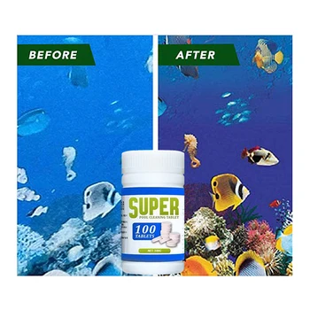 

Magic Pool Cleaning Tablet Multi Use Tub Chlorine Tablets Portable Cleaning Purifier Effervescent Tablets Quick Spray Cleaner