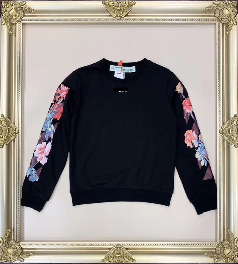 

Autumn 2019 new women's cotton printed round-neck long-sleeve Hoodie