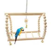 Игрушечный гамак для попугая, подвесные игрушечные ступни для домашних животных, забавные качели птицы, подвесной мост