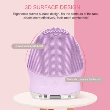

Sonic Silicone Clean And Waterproof Electric Cleansing Instrument Facial Massage Beauty Instrument Facial Pore Skin Washing