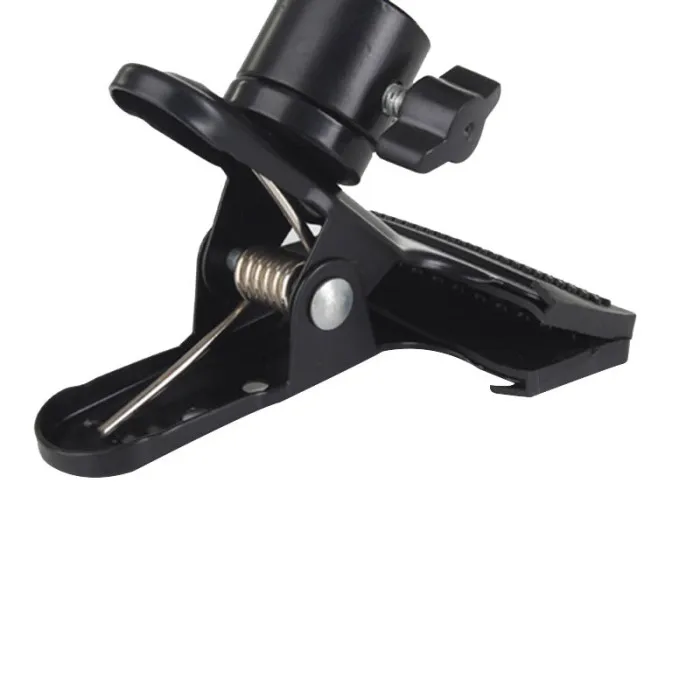 Light Stand Clip Big Clamp Grip Mount Bracket with 1/4" Screw for Flash Trigger Mono Light OD889