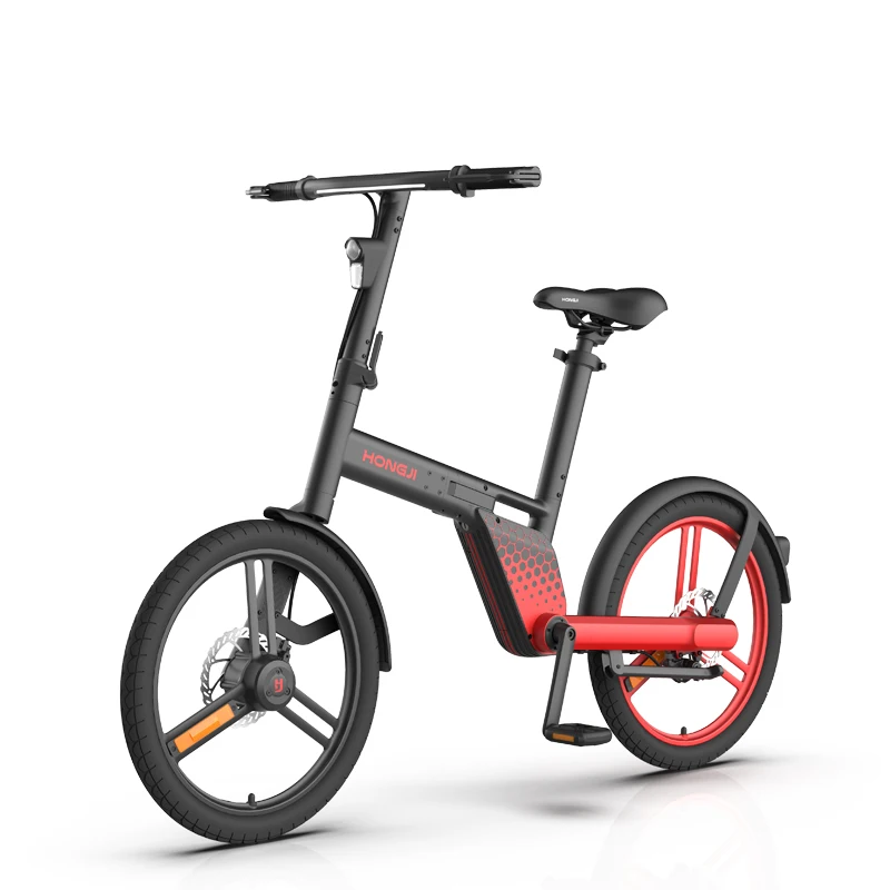 Hongji Smart mini ebike pieghevole elettrica senza trasmissione albero  catena bici elettrica al litio da viaggio leggera 36v|Electric Bicycle| -  AliExpress