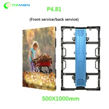 Алюминий арендуемый кабинет с компонентным видиосигналом, для помещения светодиодный Дисплей P4.81 видеостены афиши 500x1000 500x500 спереди сервис кривой магнит P3.91 P2.9