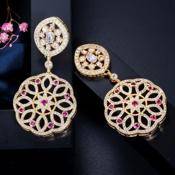 

Luxury gold filled earrings for women earrings pendientes mujer moda 2019 oorbellen earings brincos earring fashion jewelry