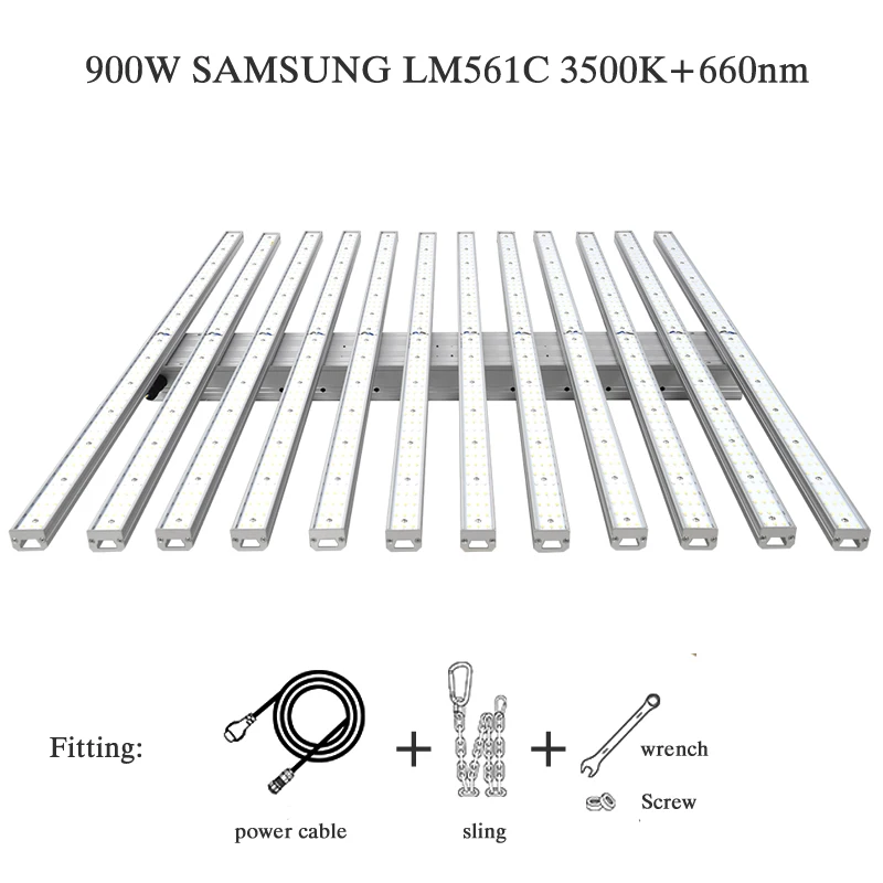 900W samsung LM561C Samsung чип полный спектр светодиодный светильник для выращивания 600 Вт 900 Вт специальный внутренний и палаточный посадочный светильник, для выращивания растений и цветения - Испускаемый цвет: 900W samsung LM561C