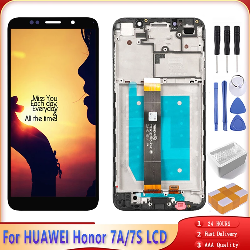 Дисплей 5 45 дюйма для Huawei Honor 7A/7S ЖК экран DUA L22/DUA LX2 Y5 Prime 2018 дисплей с дигитайзером и