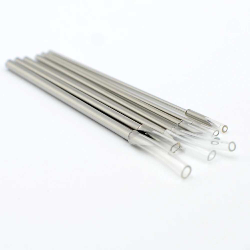 10pcs Surgical Steel Body Piercing Tool Kit Disposable Lip Belly Nose Ear Tragus Piercing Gas Sterilized Tattoo Needles 12-20G