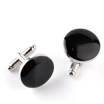 

Classic Men's Cufflink Suit Shirt Buttons Metal Cuff links Round Fashion Simple Gift Party Wedding Engagement Hot Sale