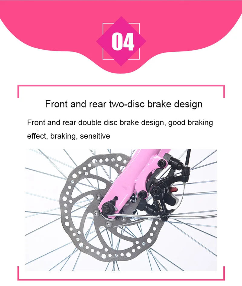22/24 Inch Bicycle with Disc Brake for High School Student