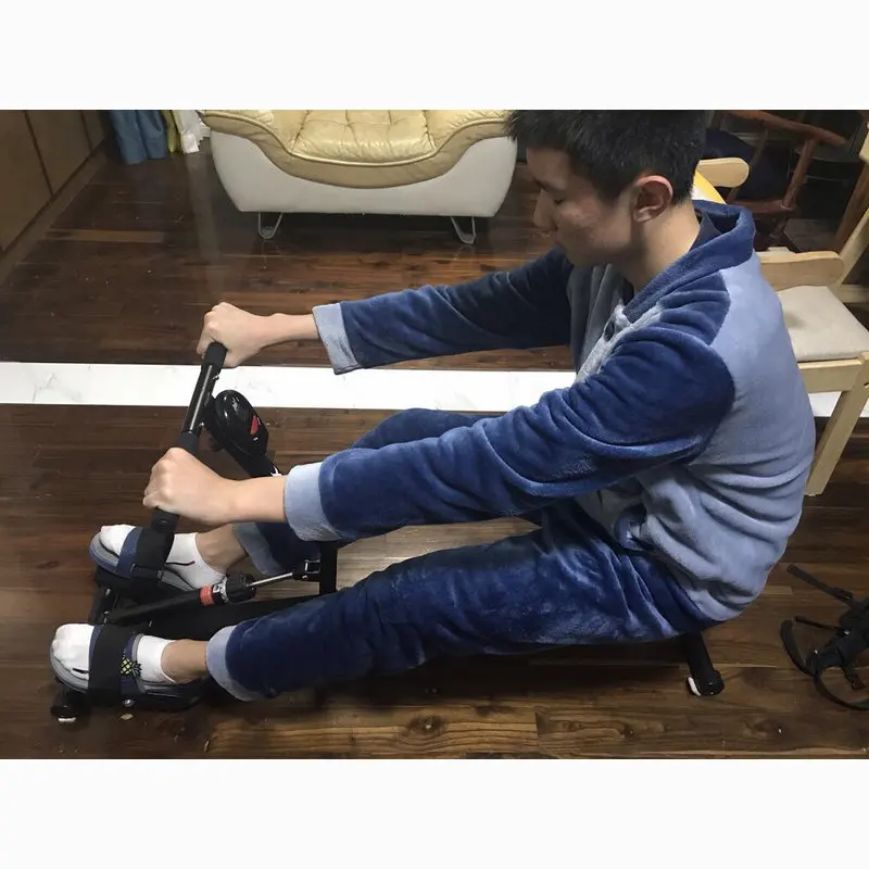 Hydraulic Rowing Machine, 12 Adjustable Tension Resistance Silent Folding Cardio Training with LED Monitor