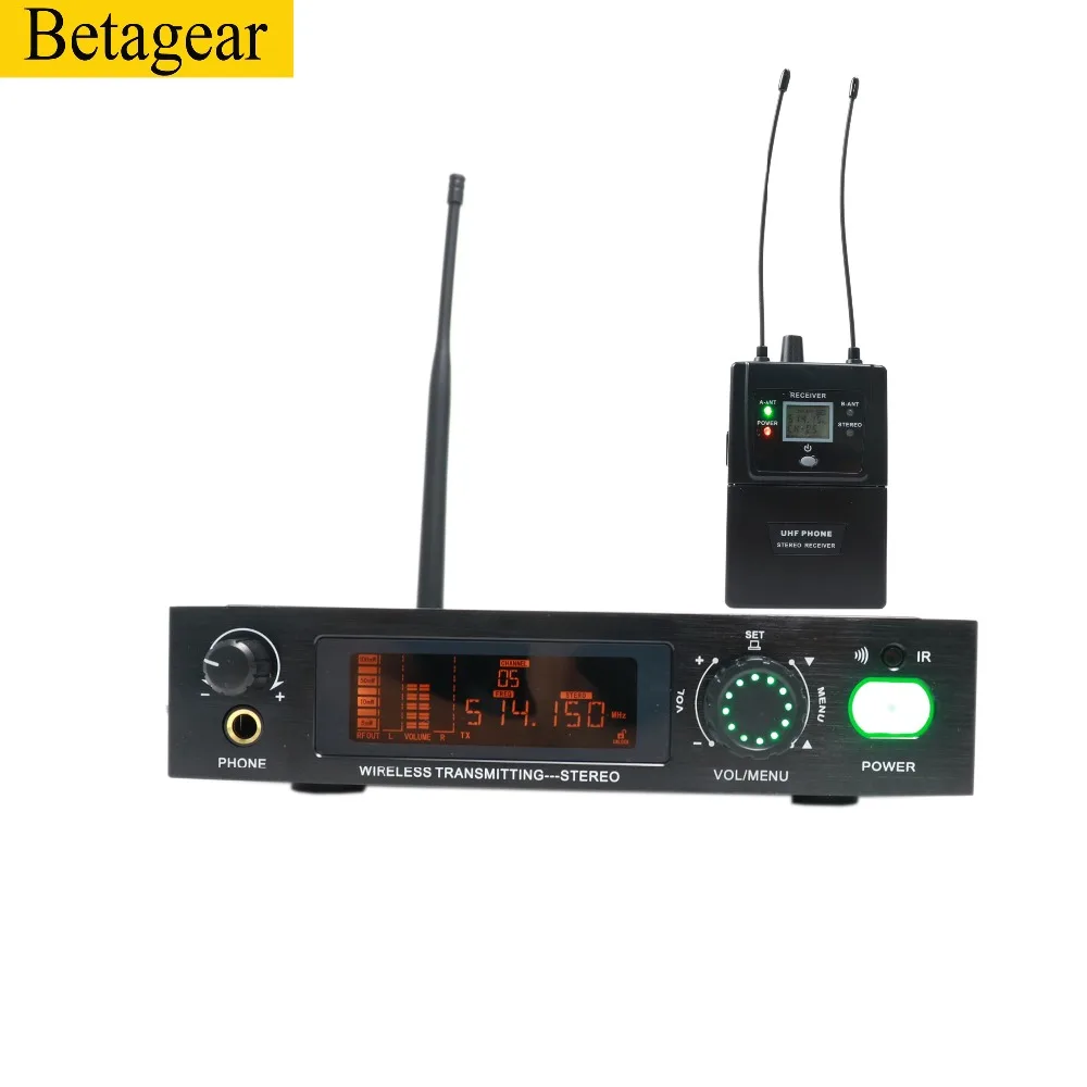 Betagear стерео 782iem в ухо монитор профессиональный сценический производительность Беспроводная система аудио запись студия uhf беспроводной монитор
