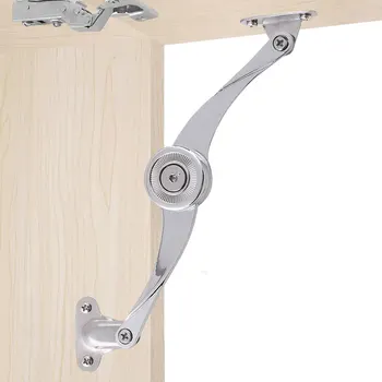 

1/2/4PCS Cabinet Cupboard door Folding Lid Struts Support Hinge Damper Buffer Soft Close Kit Maximum Open Angle 110 Degree