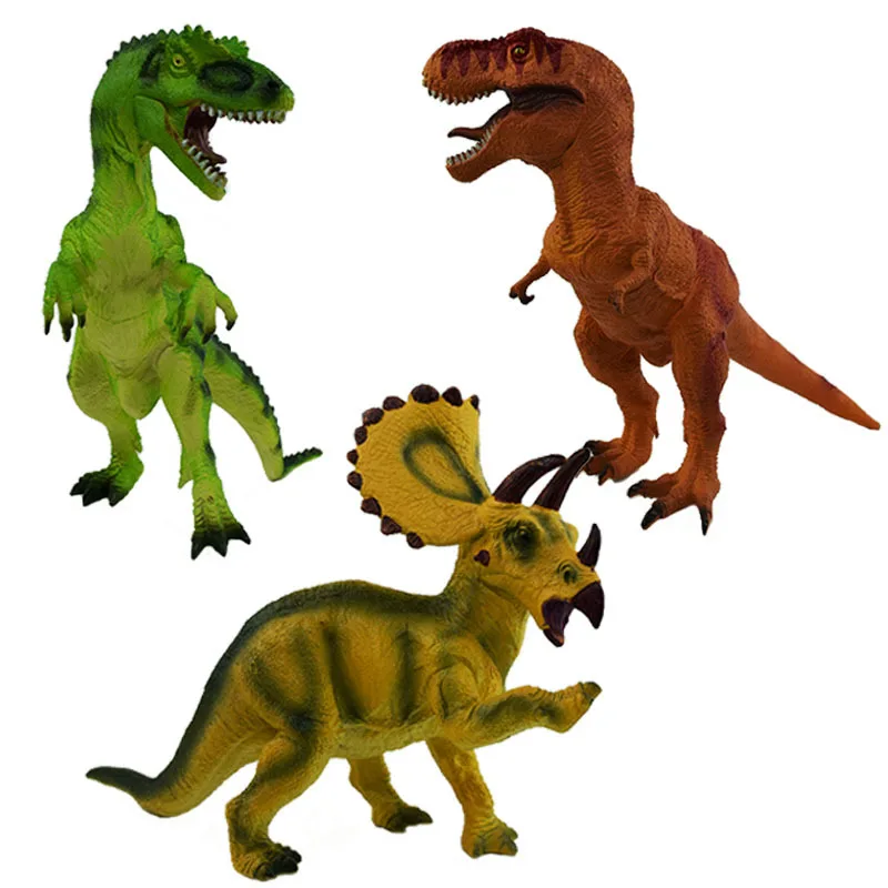 Трансграничной "Мир Юрского периода" имитация модели динозваров игрушка T-Rex в парк развлечений Стегозавра модель трицератопса детская развивающая игрушка