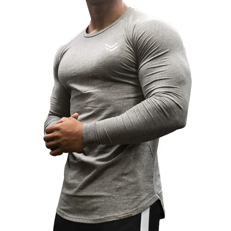Long Sleeve Men's Running & Sportswear T Shirt - Men's Fitness Apparel ...