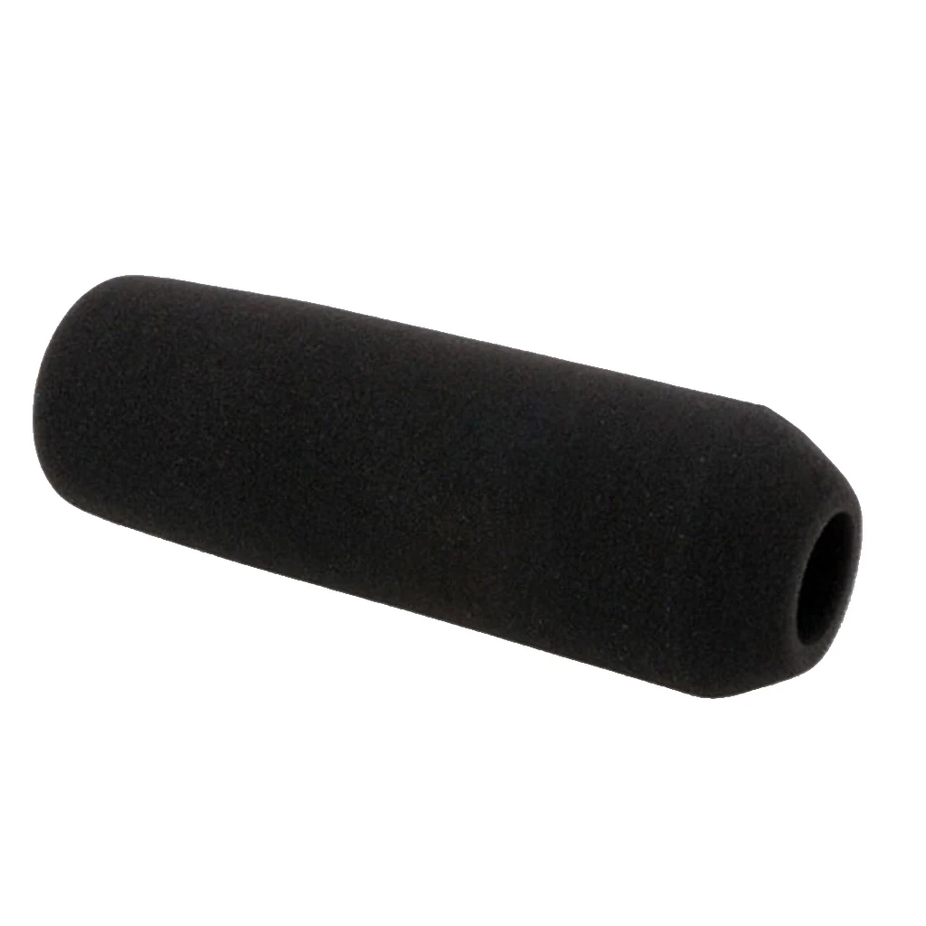 Interview Press Conference Microphone Wind Muff Long  Handheld Mic Foam Cover Black