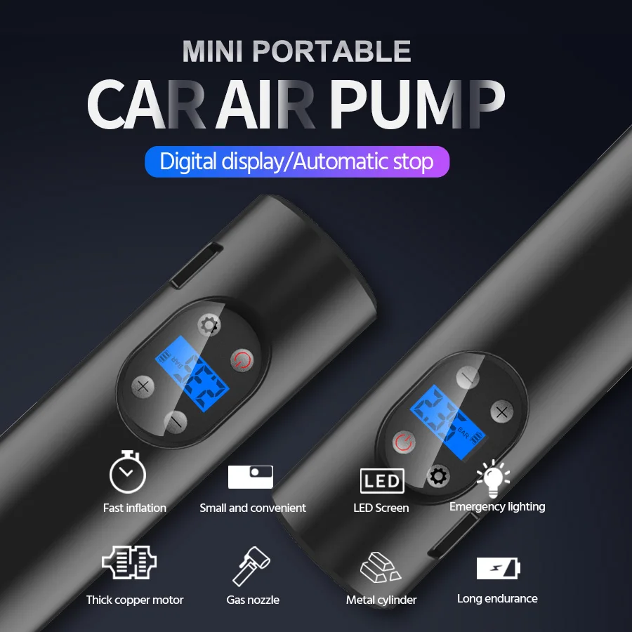 Acceo-�ڵ��� ���� ����� 12V 150PSI �޴�� ���� �ڵ��� ���� ����, Ÿ�̾� ��â�� ���� HD ������ �ڵ��� ������� ������ ��