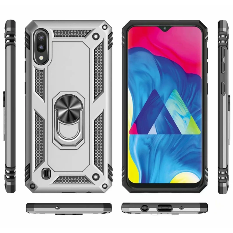 Роскошный чехол с магнитным кольцом для samsung Galaxy M10 M20, Прочный противоударный чехол с подставкой для samsung M10 M20, чехол