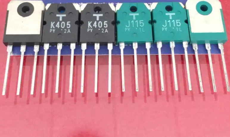 1PCS 2SK405/2SJ115/+1PCS K405/J115 original imported genuine one black and green matching pair（A pile of） | Электроника