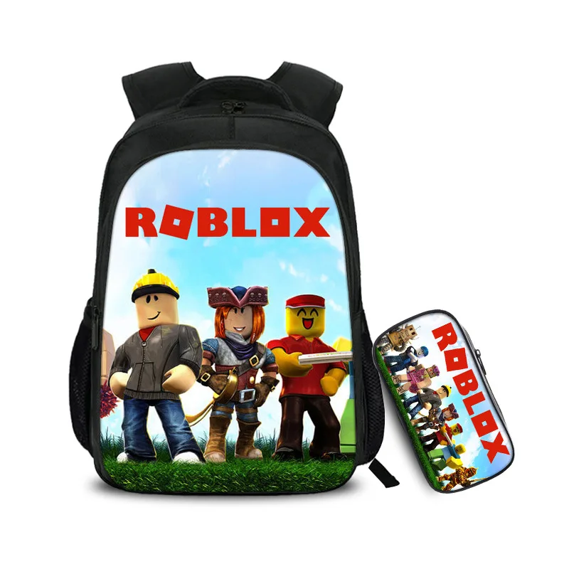

2 pcs/set game Backpack School Pencil Case Students Students Best Gifts for Children School Bags mochila boy kid Bags
