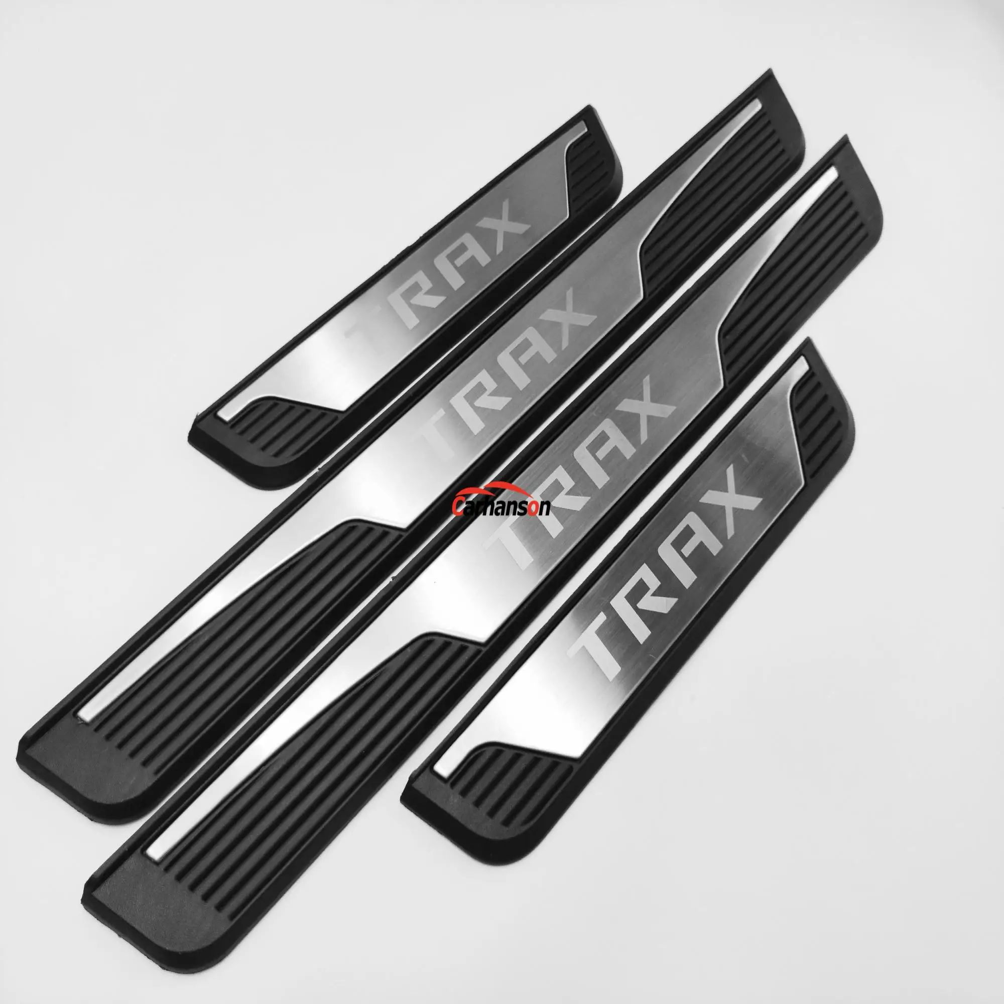 

For Car Styling Chevrolet TRAX Accessories 2014-2020 Door Sill Protection Guards Auto Sticker Stainless Steel Scuff Plates Trims