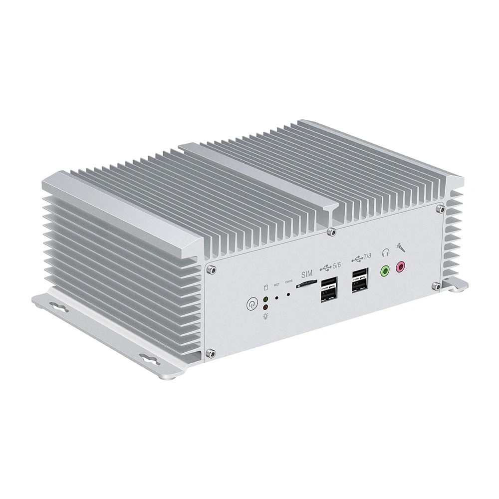 Мини ПК Core i5 8350U 7200U i7 7500U DDR4 ram 2* RS485/232 2* LAN HDMI VGA wifi Windows Linux неттоп безвентиляторный мини компьютер