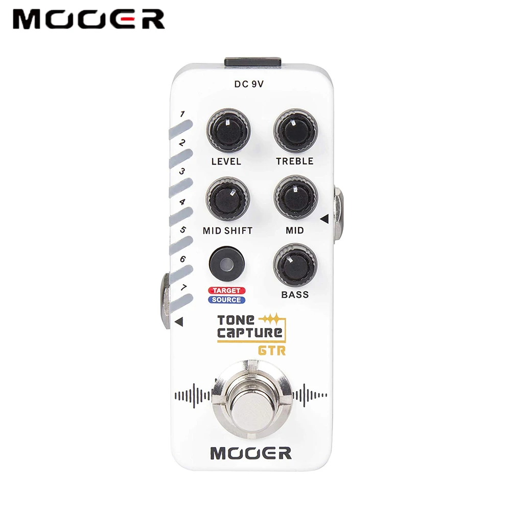 Педаль эффектов Reverb MOOER R7 GTR Pedal E7 Synth Effect A7 Infinite Sustain D7 Delay Looper|Детали и аксессуары