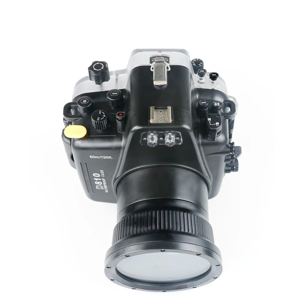 130FT/40 м подводный глубина Дайвинг чехол для Nikon D500 D750 D800 D810 105 мм объектив водонепроницаемый корпус камеры крышка коробки