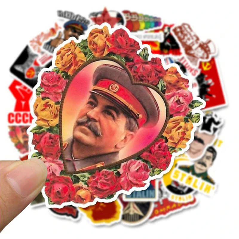 LL-083#50/шт. Сталин СССР CCCP ПВХ граффити стикеры классический креативный дизайн коллекция подарок высокое качество печати