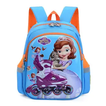 

Disney Frozen Waterproof Orthopedic Backpack Fashion School Bags for Girls Cartoon Schoolbag Ultralight Sifia Kids Bag