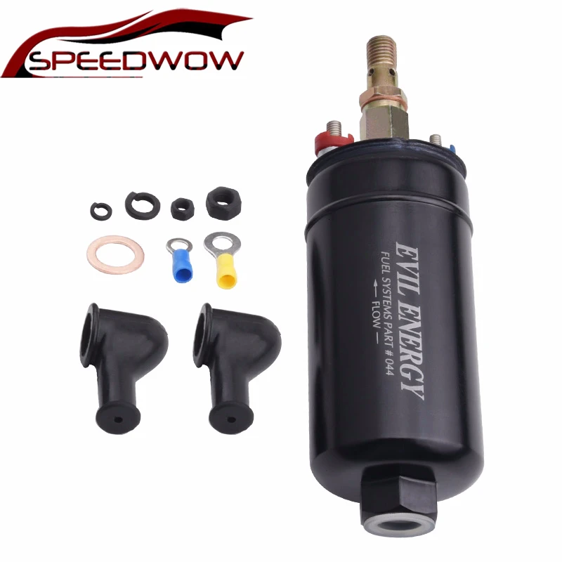 SPEEDWOW External Inline Fuel Pump 12V 300LPH Electric Fuel Pump Kit