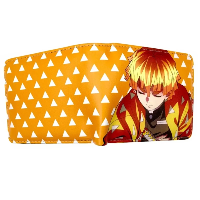 Free Shipping Hot Anime Demon Slayer Kimetsu No Yaiba Tanjiro Kamado Leather Short Purse With Coin Pocket For Boys And Grils Wallets Aliexpress