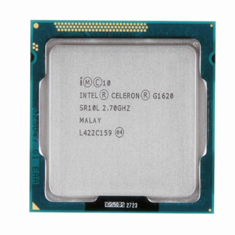 Процессор Intel Celeron G1620 для ПК настольного компьютера ЦП (2 Мб кэш-памяти 2 70 ГГц)