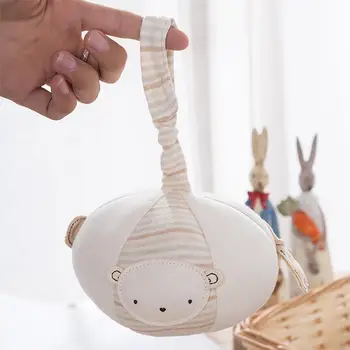 

Kuulee Baby Organic Cotton Animal Toy Ball Newborn Hand Catching Ball Hand Holding Bell Ball Pacify Rattle Toy Cotton cloth