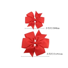 Заколка-бабочка большого размера в европейском и американском стиле, 20 цветов, детские заколки из ткани с бантом, аксессуары для волос, заколки с хвостом Ласточки