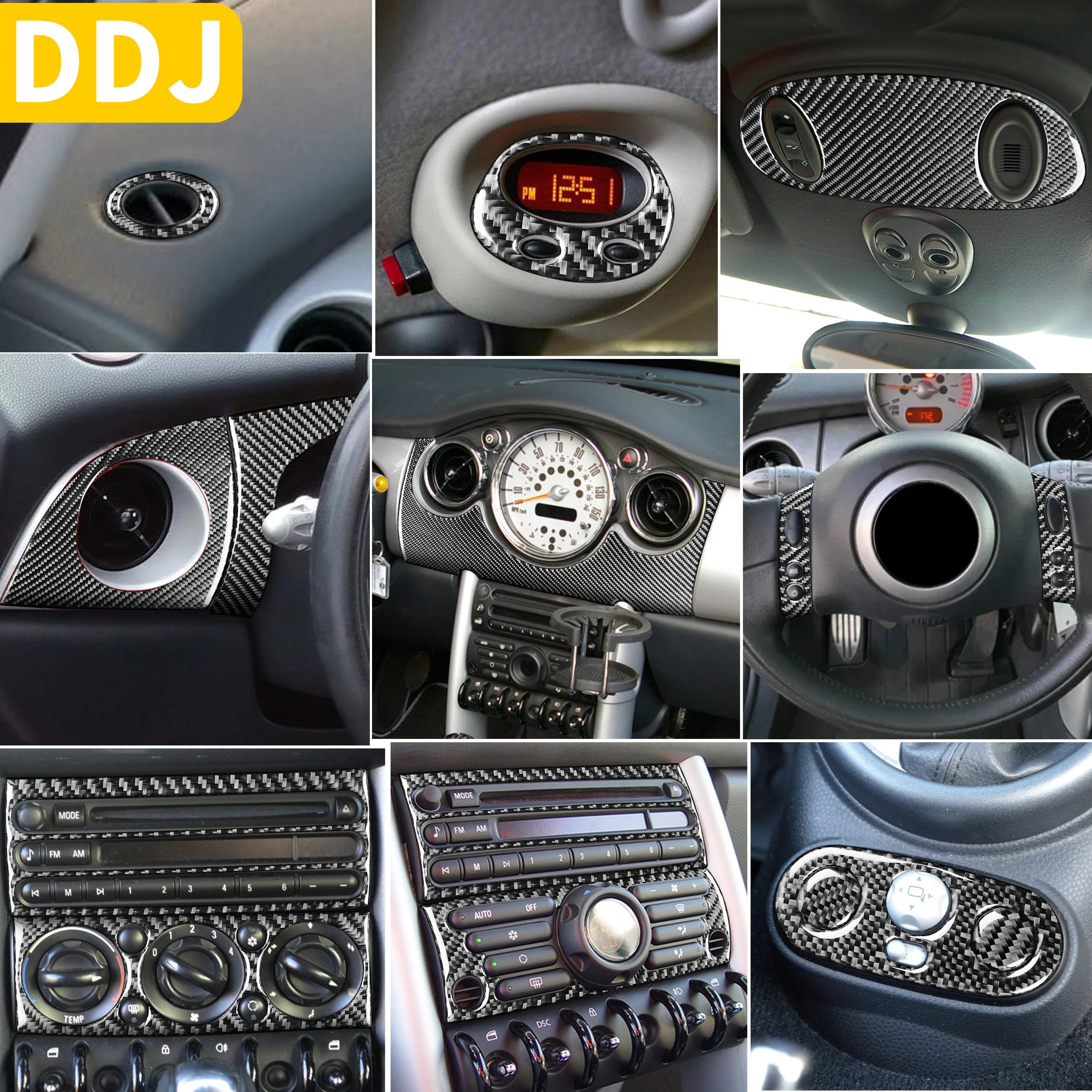 Автомобильная наклейка из углеродного волокна для Mini Cooper hatone R50 R53 2002 2003 2004 |