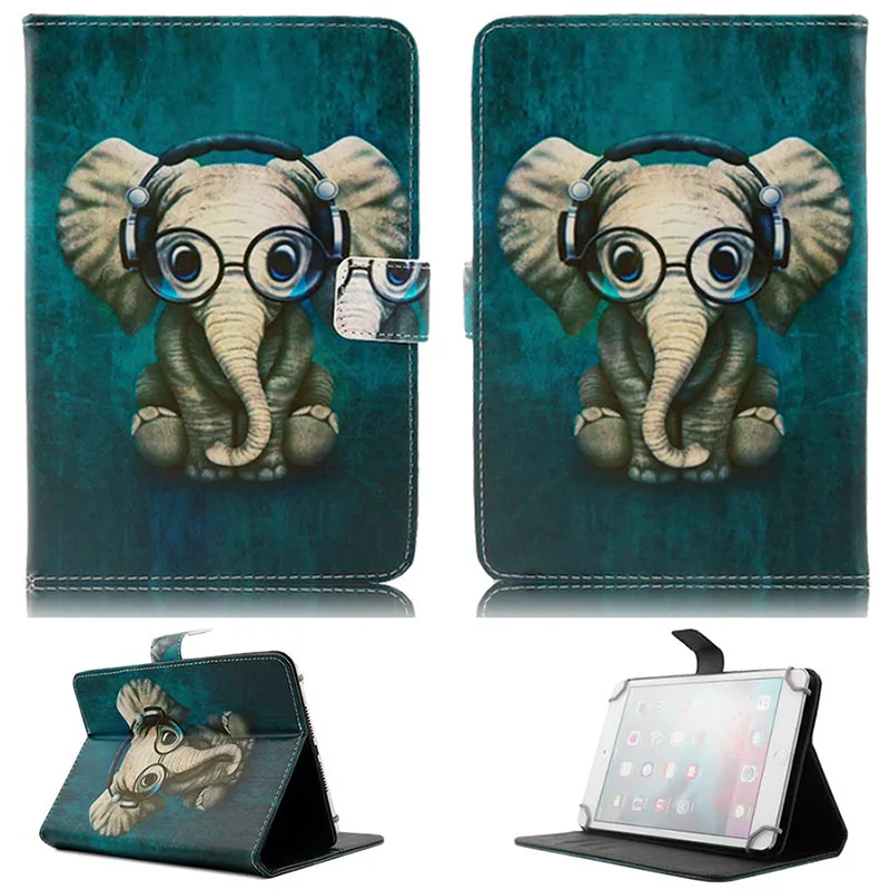 Universal Case For 9.7 10 10.1 inch Tablet PC Print Leather Wallet Flip Case Stand Cover for iPad Samsung HUAWEI Lenovo Case (15)