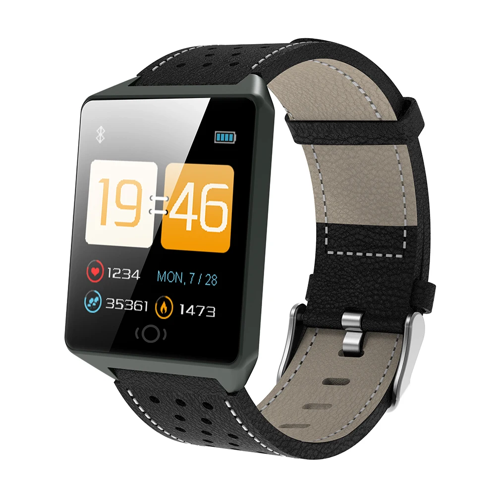 

CK19 Intelligent Bracelet Large Screen Extra Long Duration Magnetic Absorption Charging Heart Rate Exercise Calories Smartwatch