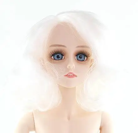 Горячая 60 см мужские BJD куклы 22 подвижные суставы большая кукла игрушка 3D Глаза DIY Макияж мужской голый обнаженный мальчик кукла Принц для девочек подарок - Цвет: J Only Doll head