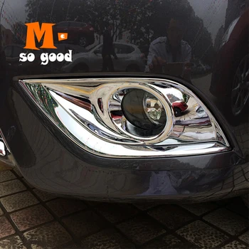 

2011 2012 2013 2014 2015 2016 For Nissan Sunny Car Front Fog Lamp Foglight Frame Panel Cover Trim ABS Chrome Auto Accessories