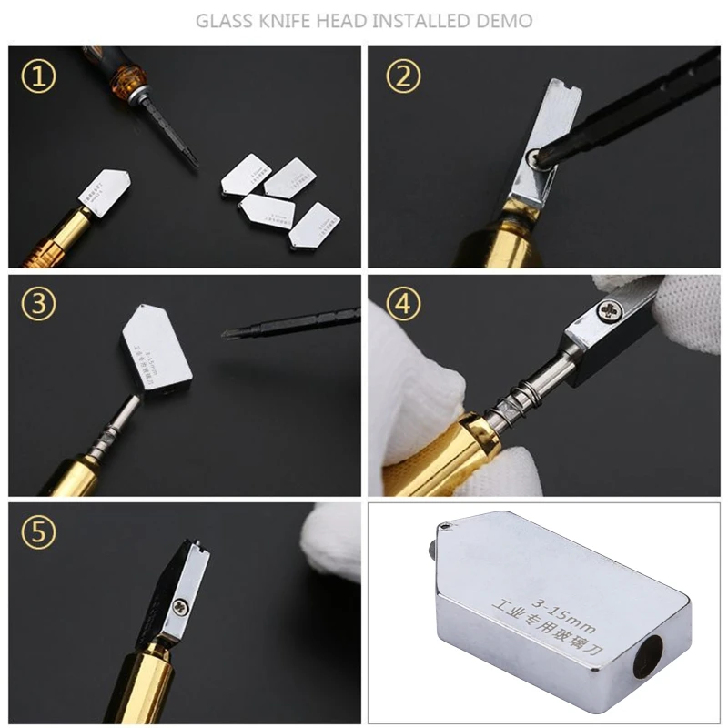 Glass Straight Cutting 3-15mm Glass Tile Cutter Head Replacement Accessories for glass cutter,tile glass cutter,tile cutting tool 1pc