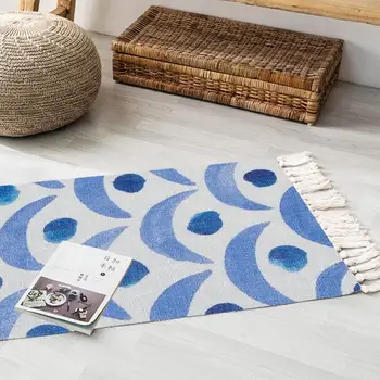 

2020 New Carpet Small Fresh Bedside Multicolor Geometry Pattern Floor Mat Living Room Bedroom Home Decor
