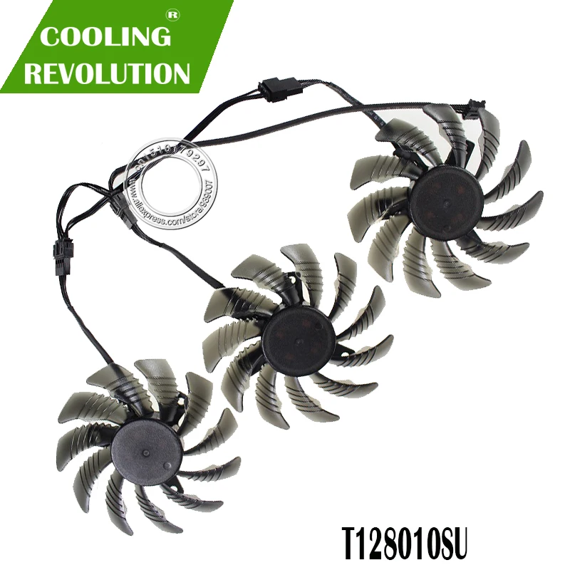 3 pçs/set PLD08010S12HH AORUS Ventilador de Refrigeração Gigabyte GTX 1060 1070 1080 G1 1070Ti 1080Ti 960 970 980Ti Cooler Fan Placa De Vídeo GTX