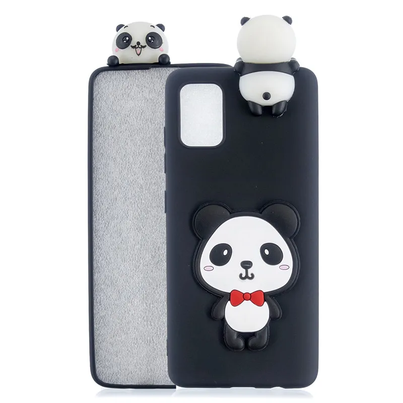 silicone case samsung Cute 3D Panda Unicorn Cat Puppy Soft Case for Samsung S6 S7 Edge S8 S9 S10 S20 Plus S21 S22 Ultra Note 8 10 Plus Case Girl Child kawaii phone case samsung