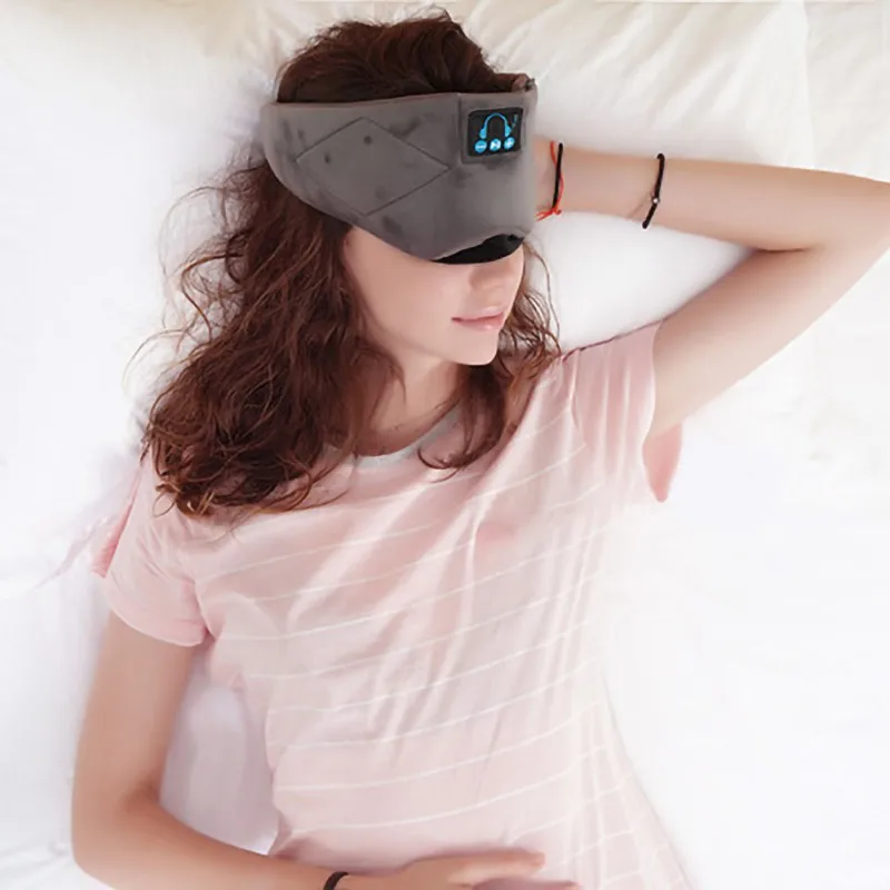 Новинка, музыкальная маска для сна, Bluetooth, наушники с басами, моющиеся, для сна, с накладкой на глаза, Беспроводная Hi-Fi гарнитура