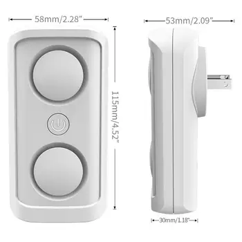 

Ultrasonic Electronic Pest Control Mosquito Dispeller Insect Pests Effective Mouse Expeller Multi-Functional