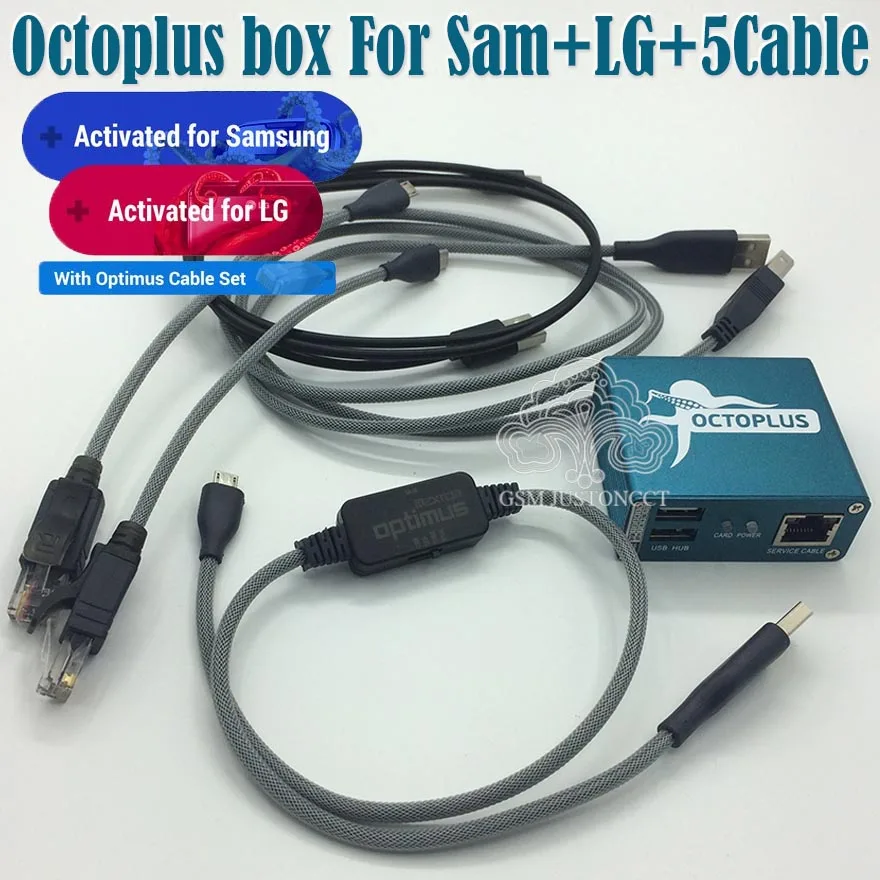 Осьминог box/OctoPlus box полный активированный для LG и samsung 19 кабели в том числе optimus кабельный набор Разблокировать Flash и ремонт инструмент
