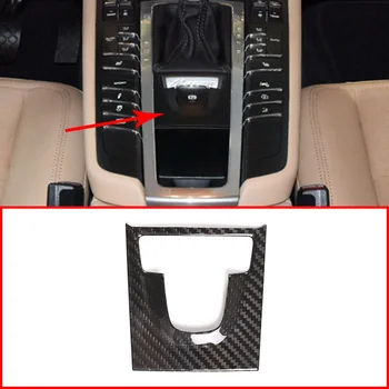 

Carbon Fiber P-stop Switch Protective Cover Car Interior Trim Car Accessories For Porsche Macan 2014-2020