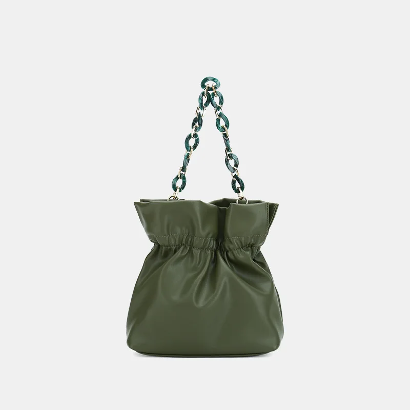 

Women'S Wild Large-Capacity Casual Portable Bucket Bag Catwalk Models Simple New Chain Shoulder Messenger Bag